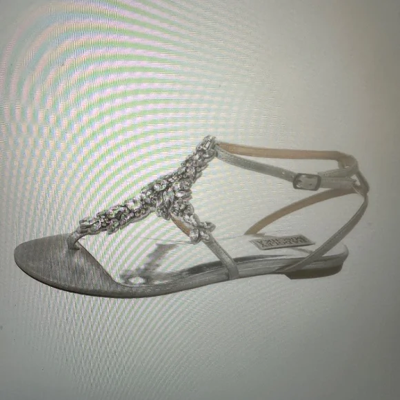 Badgley Mischka Crystal Embellished Sandals - Picture 8 of 9